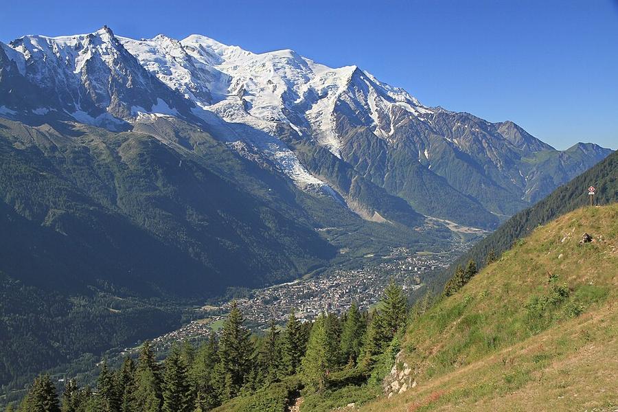 Chamonix valley from la Flégère