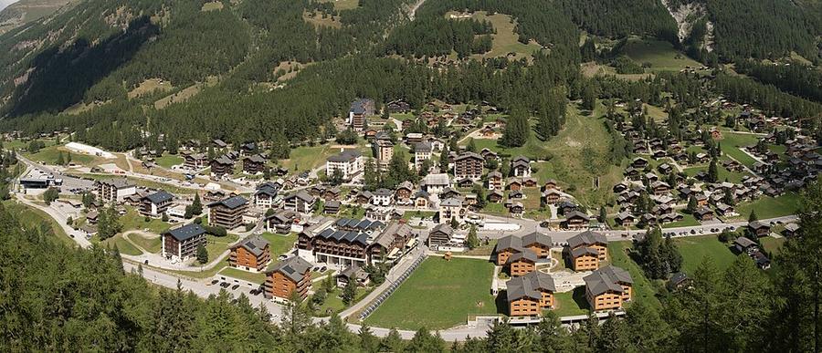 Zinal depuis Le Belvédère - panorama