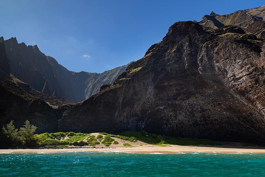 Honopu Beach Na Pali Coast Kauai Hawaii