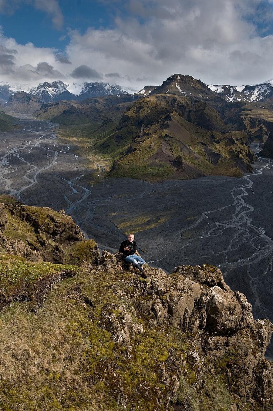 Þórsmörk from Valahnúksból