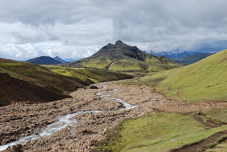 Landscape during Laugavegur hiking trail
