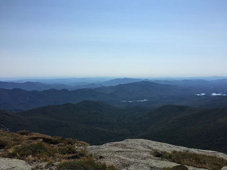 View south-southeast from the southwest side of the summit of Mount Marcy in Keene, Essex County, New York