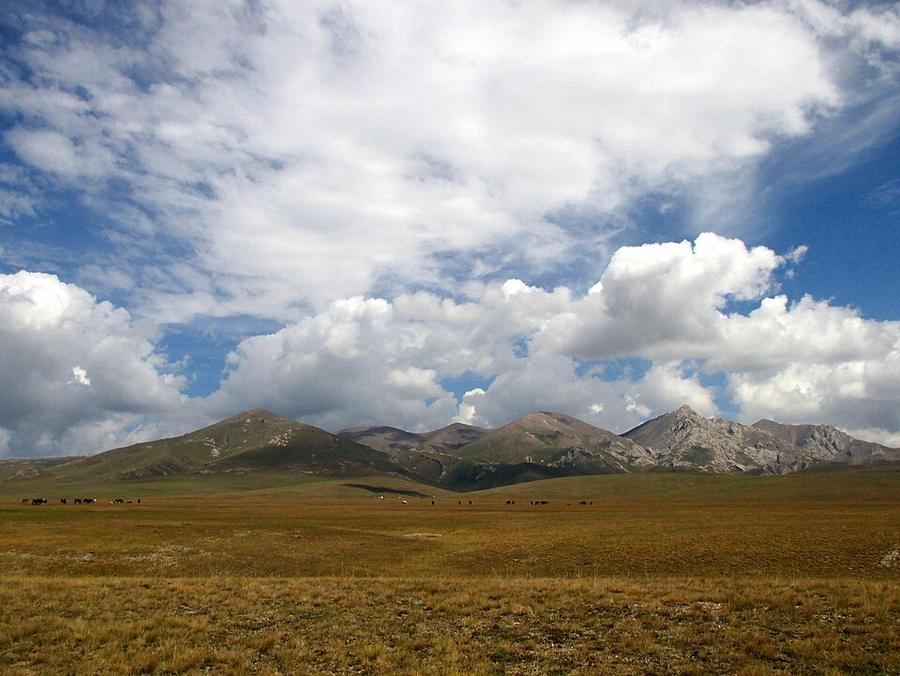 Viwew to Ak-Tash mountains, Son-Kul, Kyrgyzstan - panoramio