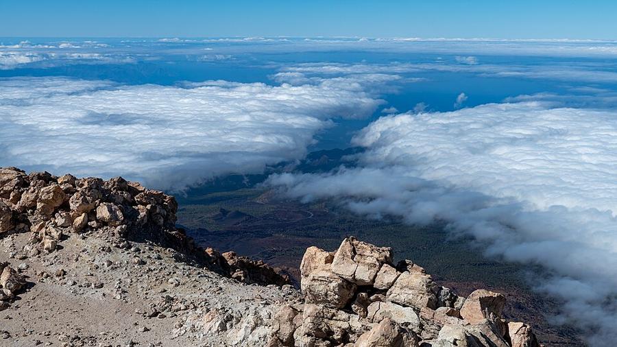 View from El Teide Summit, Tenerife, Spain