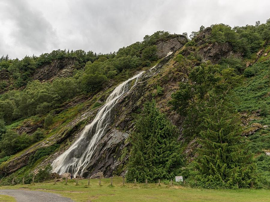 Powerscourt Waterfall, North view